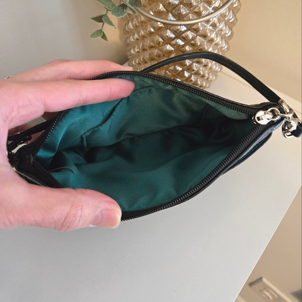 Coach Black Leather Wristlet - Picture 4 of 7